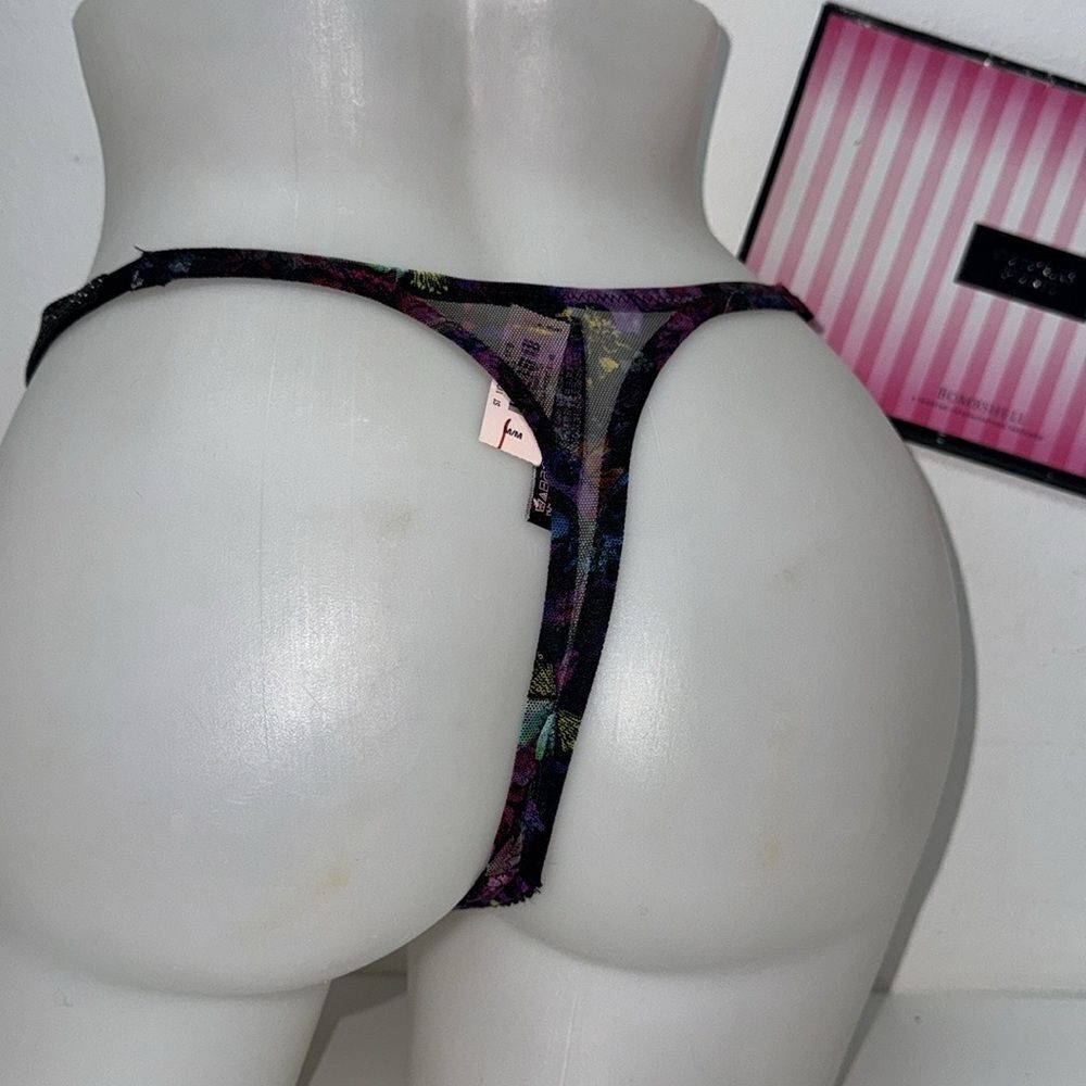 🔥Victoria Secret floral panty thong SZ Medium NEW - Picture 5 of 5